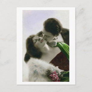 French Flirt - Romantische Liebe Postkarte