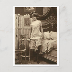 French Flirt - Vintage Pinup Postkarte