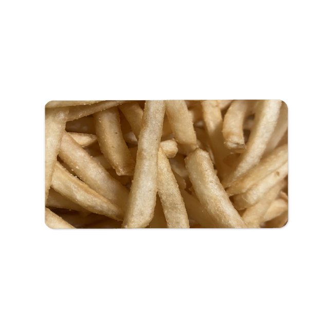 French Fries Adressaufkleber (Vorne)
