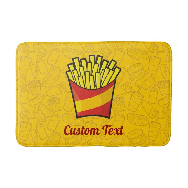 French Fries Bath Mat Badematte (Vorderseite)