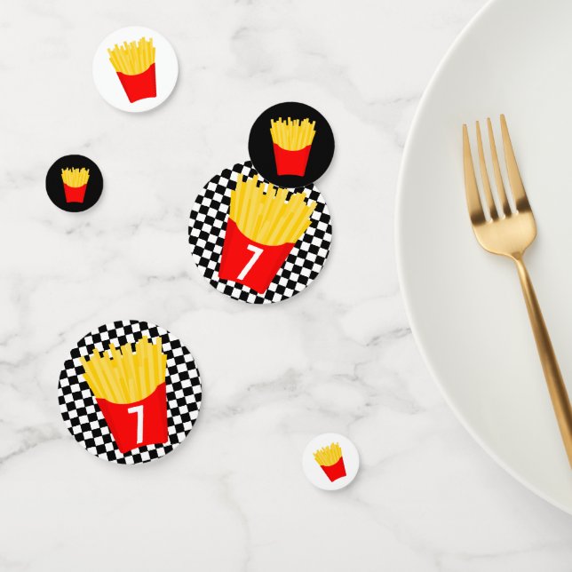 French Fries Birthday Konfetti (Gruppe)