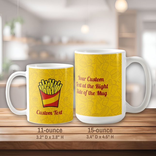 French Fries Café Mug (Créateur téléchargé)