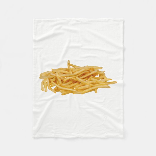 French Fries Fleecedecke (Vorderseite)