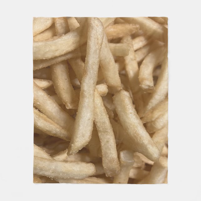 French Fries Fleecedecke (Vorderseite)