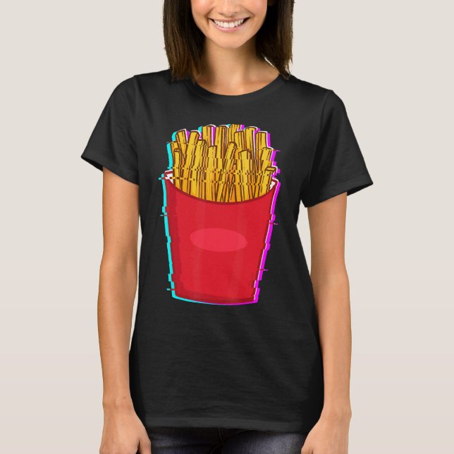 French Fries French Fries French Fries Sprichwort T-Shirt (Vorderseite)