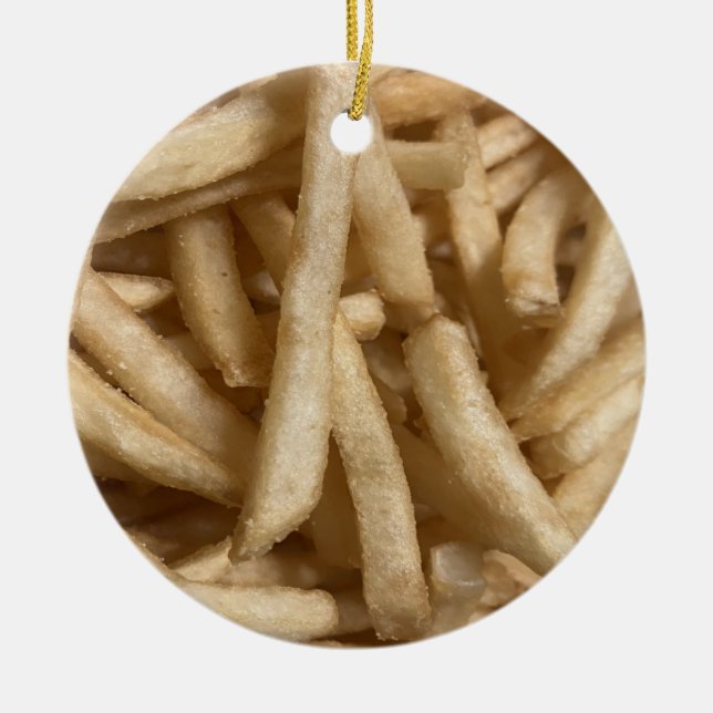 French Fries Keramik Ornament (Vorne)