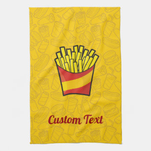 French Fries Kitchen Handtuch
