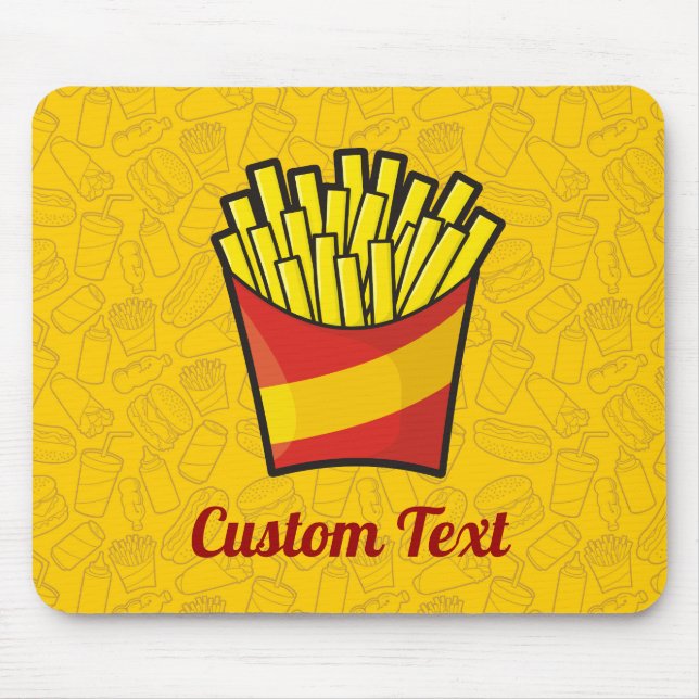 French Fries Maus Pad Mousepad (Vorne)