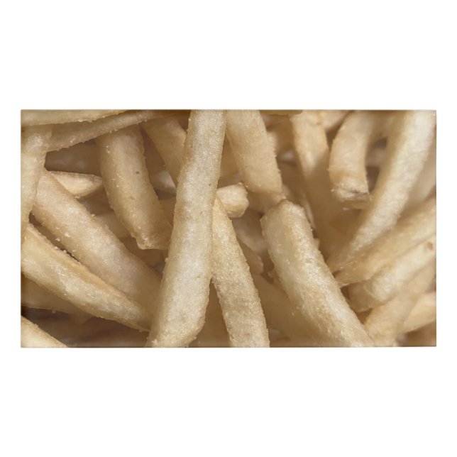 French Fries Namenschild (Vorderseite)