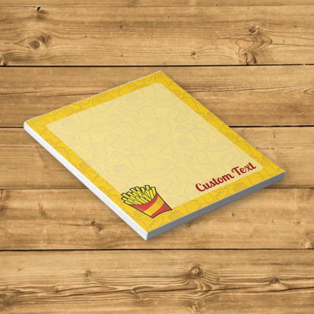 French Fries Notepad Notizblock (Von Creator hochgeladen)