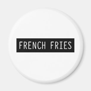 French Fries Old Schreibwriter Letters Magnet