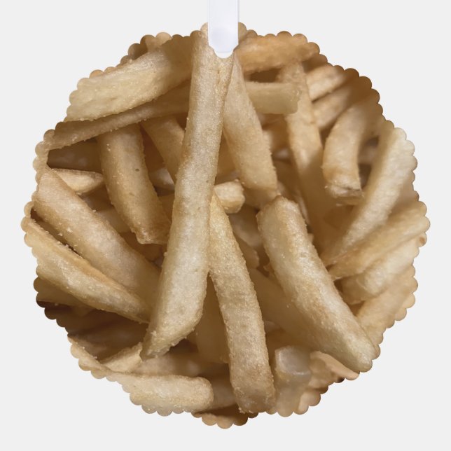 French Fries Ornament Karte (Vorderseite)