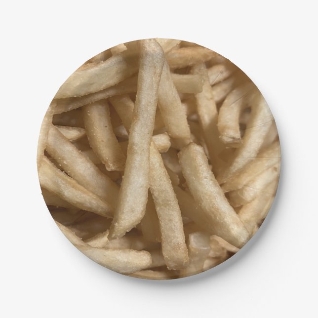 French Fries Pappteller (Vorderseite)