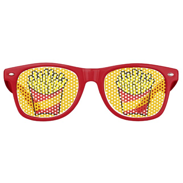 French Fries Partybrille (Vorderseite)