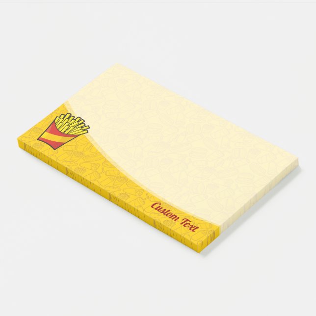 French Fries Post-it Klebezettel (angewinkelt)