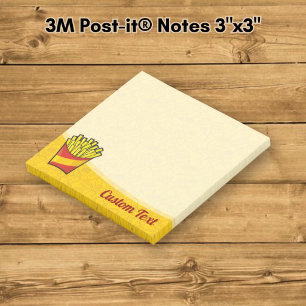 French Fries Post-it Klebezettel