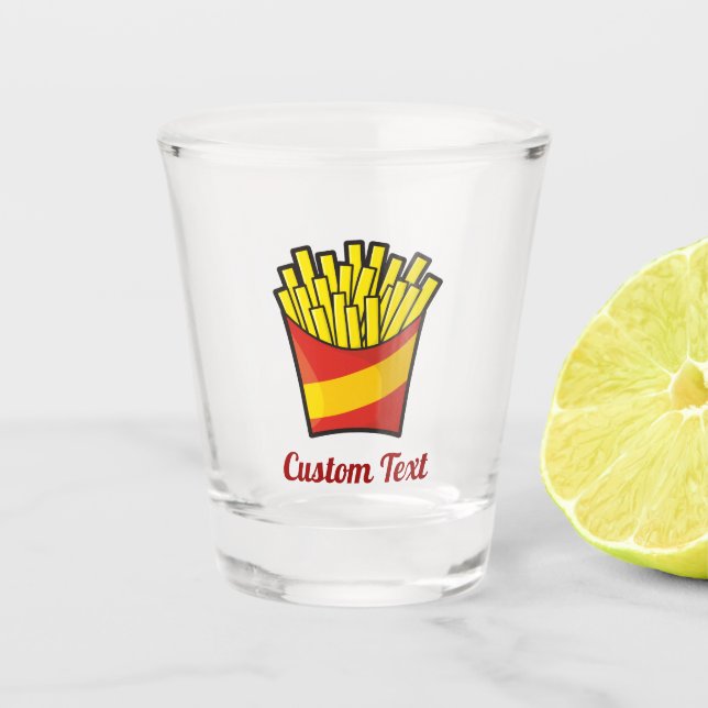 French Fries Schnapsglas (Vorderseite)