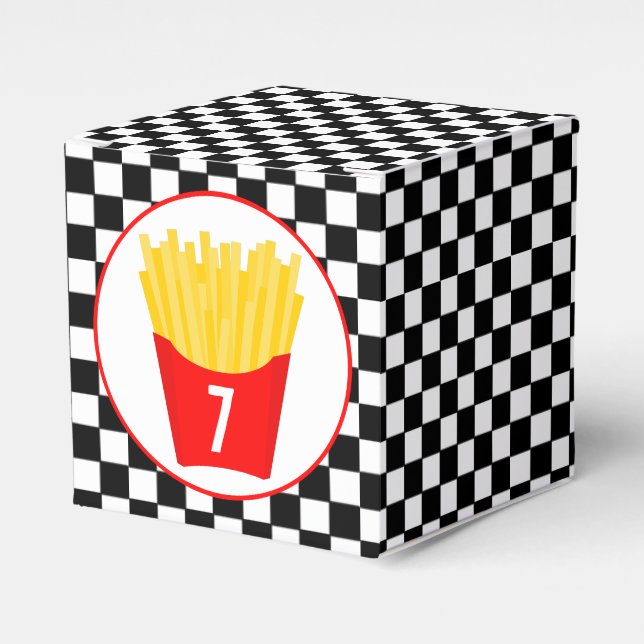 French Fry Birthday Geschenkschachtel (Vorderseite)