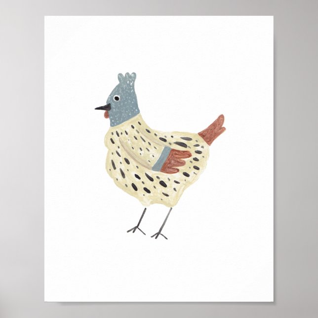 French Hen Art Print Poster (Vorne)