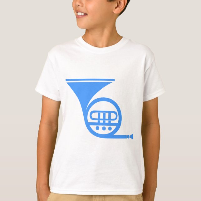 French Horn - Baby Blue T-Shirt (Vorderseite)