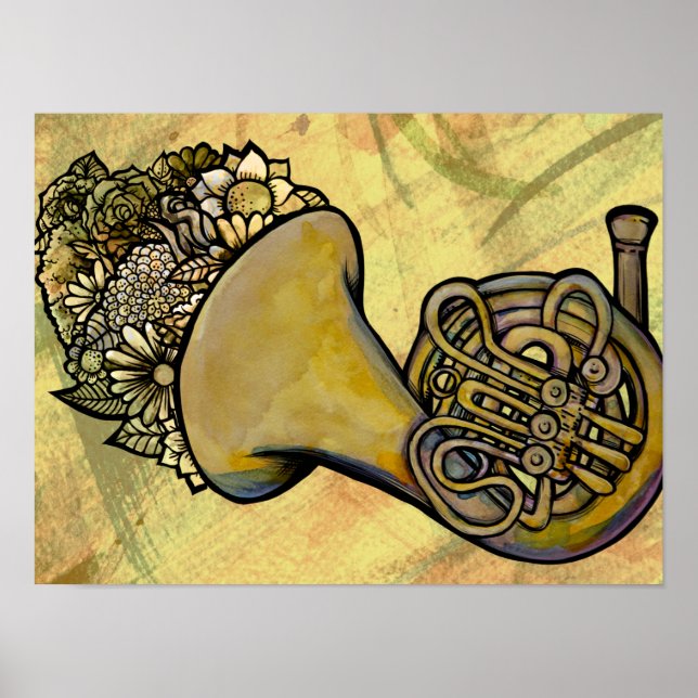 French Horn Band Class Music teacher         Poster (Vorne)