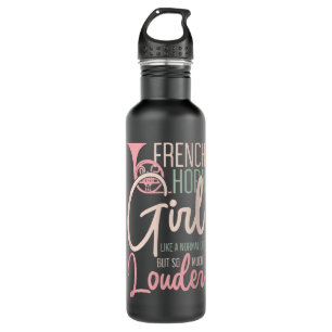 French Horn Girl Funny Music Lover Marching Band3 Edelstahlflasche