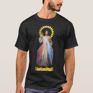 French  Jesus Divine Mercy France Catholic 101  T-Shirt