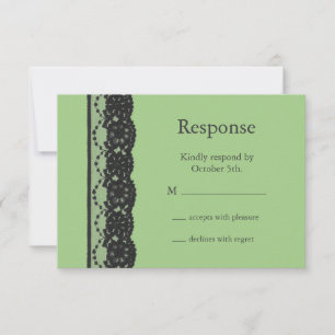 French Lace UAWG (grün) RSVP Karte