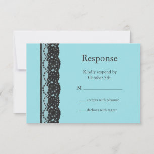 French Lace UAWG (türkis) RSVP Karte