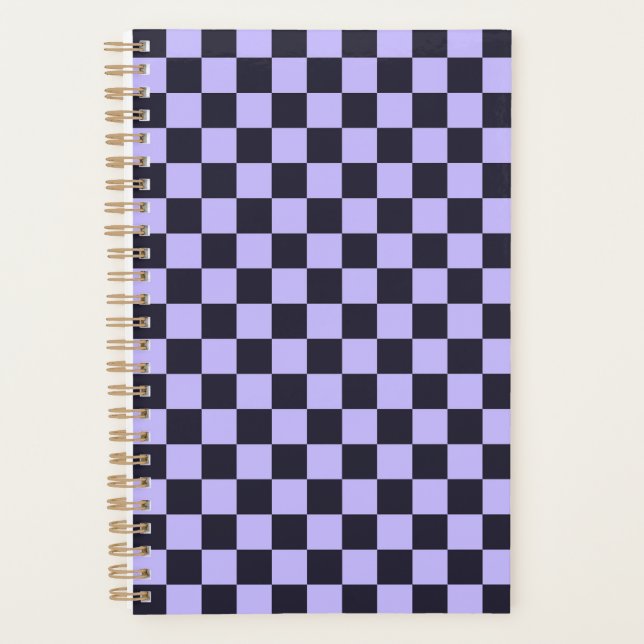 French lilac checkerboard pattern planer (Vorderseite)