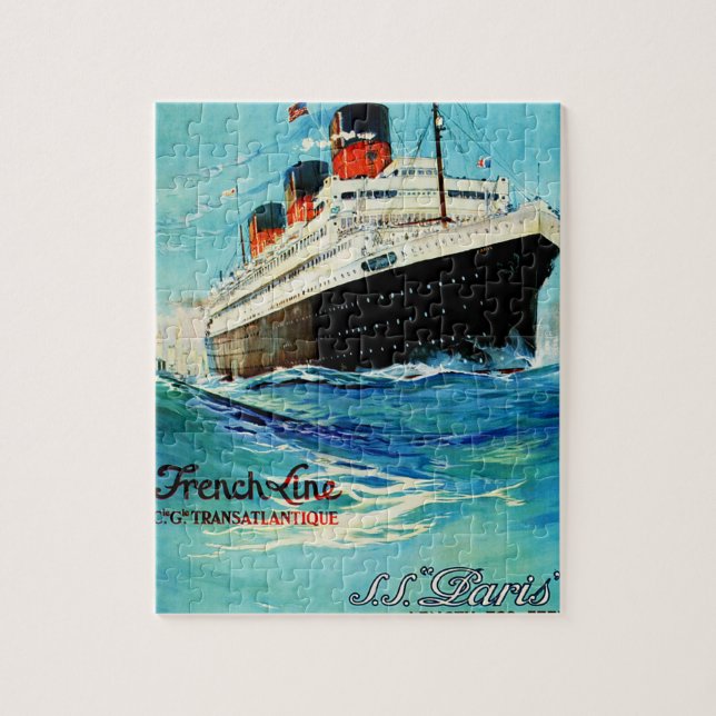 French Line ~ ss Paris (Vertikal)
