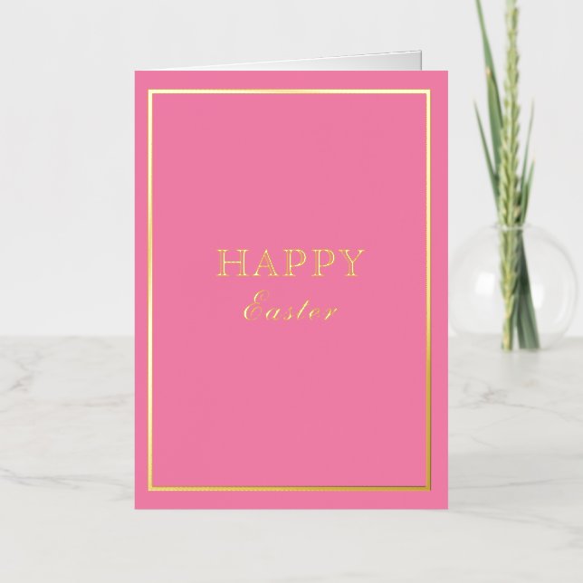 French Macaron Frohe Ostern Pink (Vorderseite)