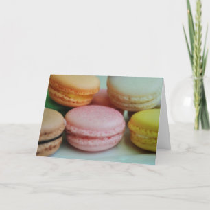 French macaron greeting card karte