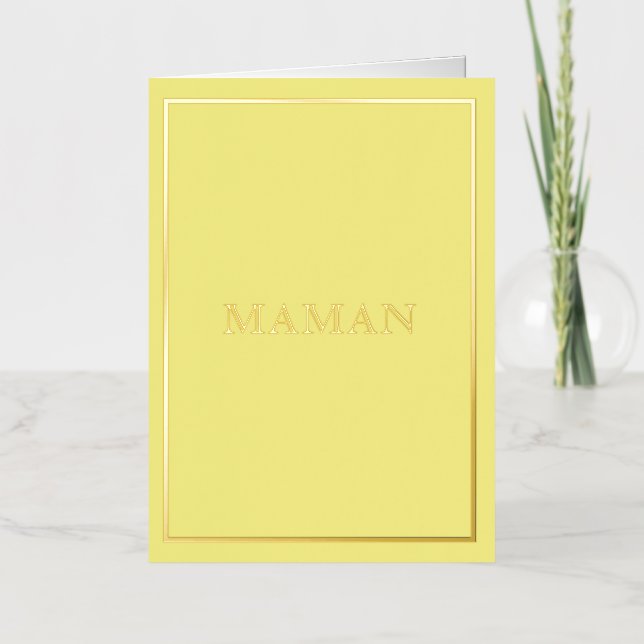 French Macaron Maman Yellow (Vorderseite)