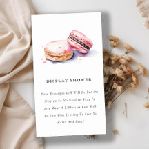 French Macarons Bakery Display Dusche Babydusche