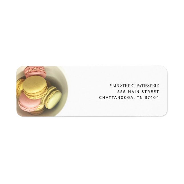 French Macarons Bowl Bakery Patisserie Business (Vorne)