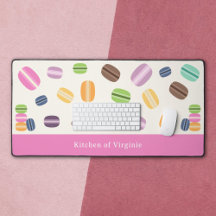 French Macarons Desk Mat