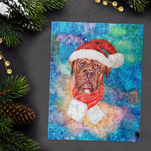 French Mastiff Breed Dog Weihnachten