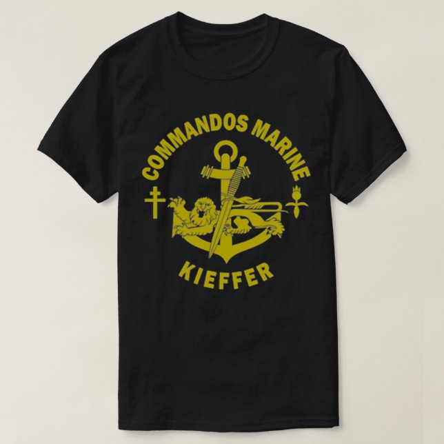 French Navy Special Forces Commandos Marine Kieffe T-Shirt (Design vorne)