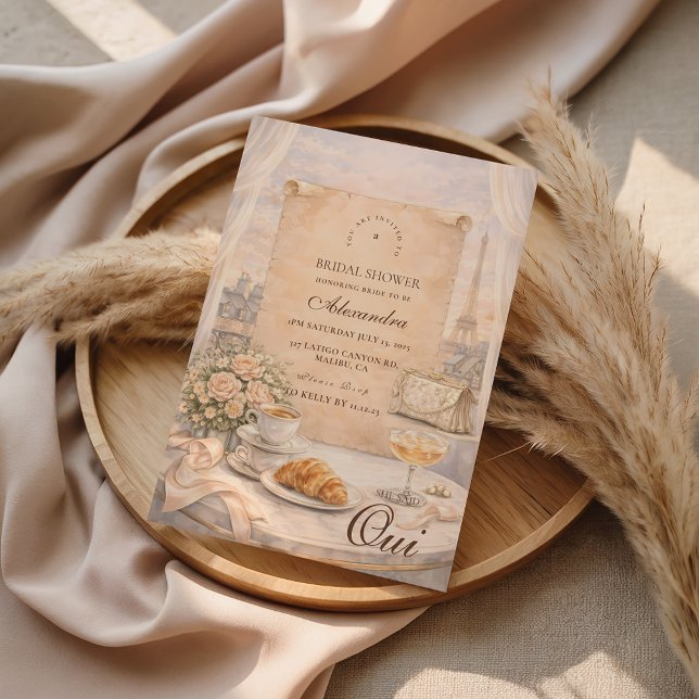 French Paris Bridal Shower Einladung (Von Creator hochgeladen)