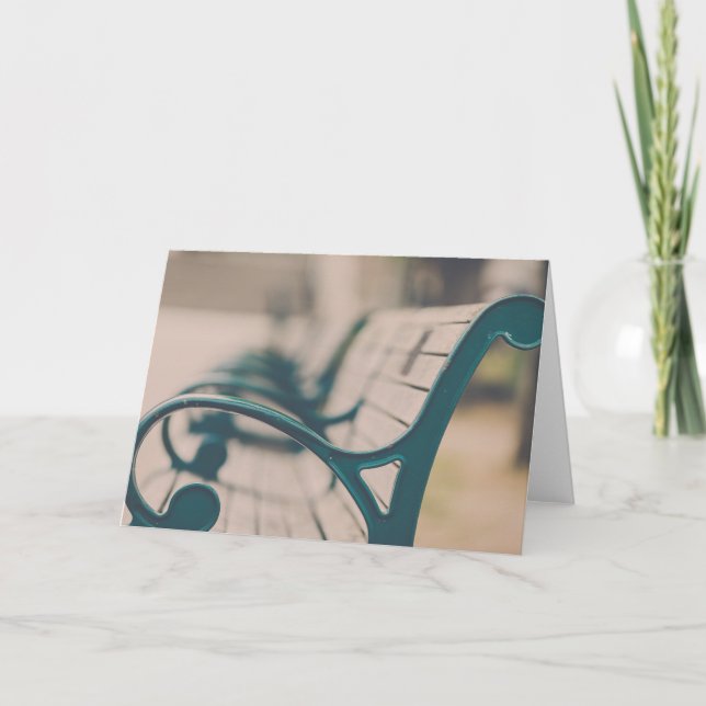 French Park Bench Karte (Vorderseite)