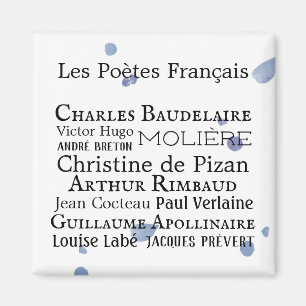 French Poets Magnet