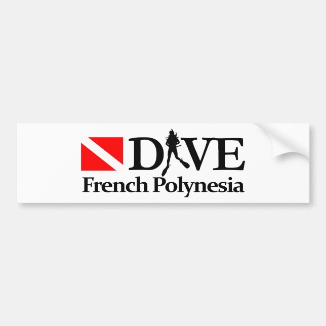 French Polynesia DV4 Autoaufkleber (Vorne)