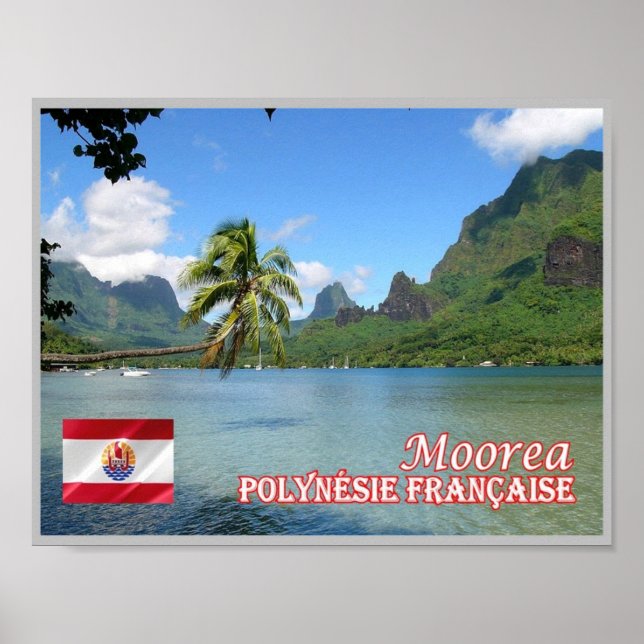 French Polynesia - Moorea - Cook's Bay - Poster (Vorne)