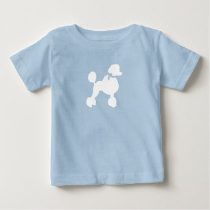 French Poodle Baby Shower Hund Welpe Blue Boy T-shirt