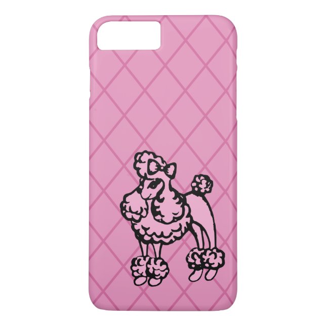 French Poodle iPhone 7 Plus Fall Case-Mate iPhone Hülle (Rückseite)
