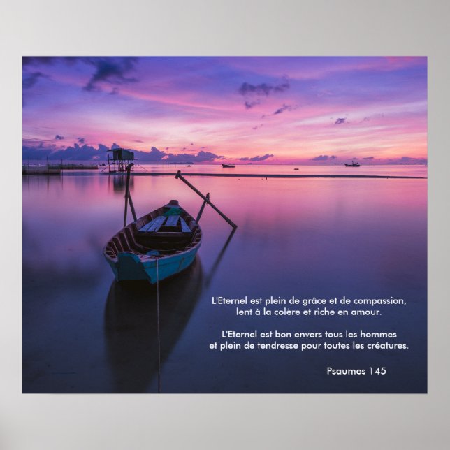 (French) Poster .. Psalm 145 Purple Serene (Vorne)