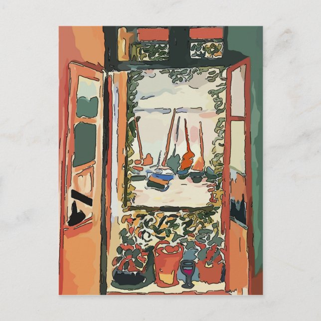 French Quarter Balcony & Wine, Fig Street Studio Postkarte (Vorderseite)