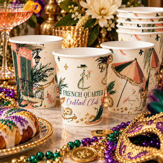 French Quarter Cocktail Club New Orleans Pappbecher