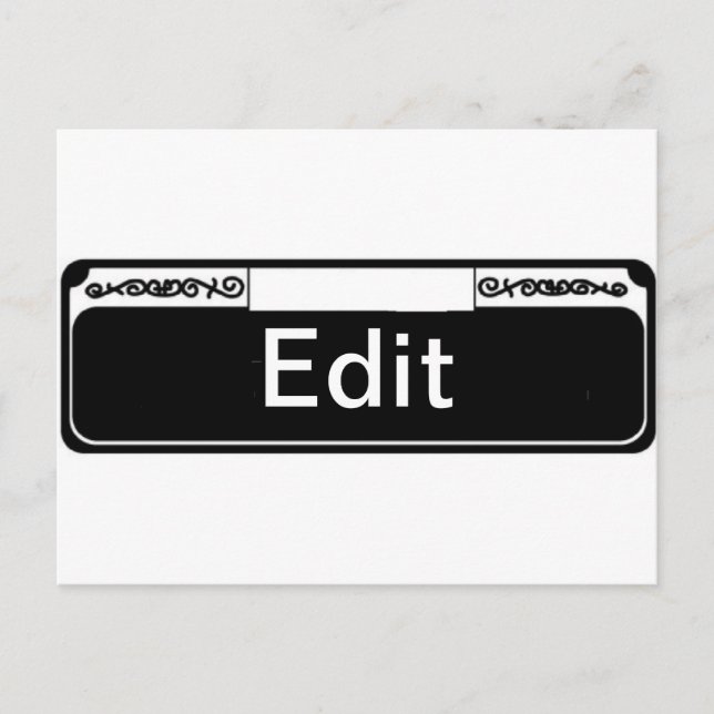French Quarter Street signalisiert Blanks Postkarte (Vorderseite)